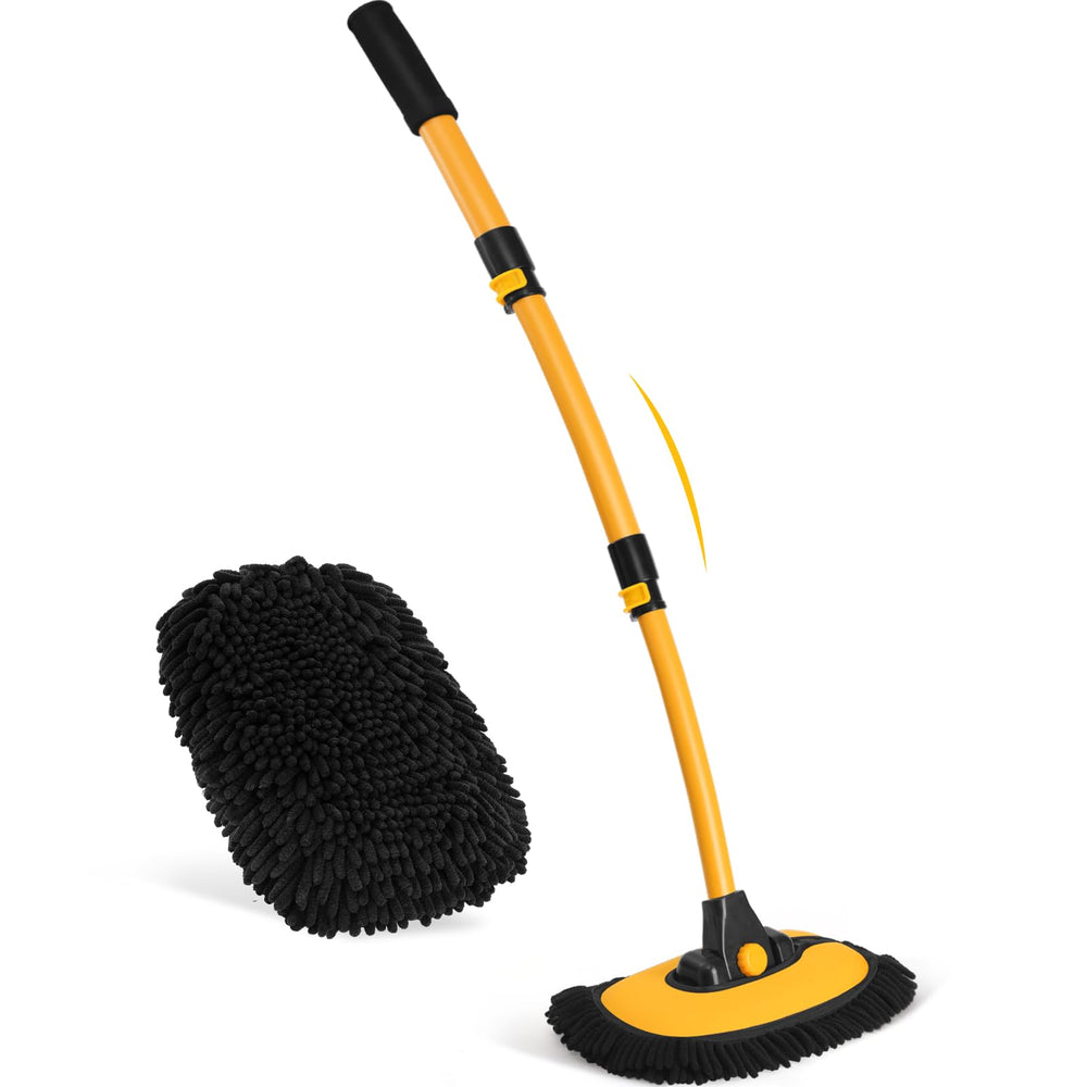 Ordenado front view packaging showing brush and handle, highlights easy setup