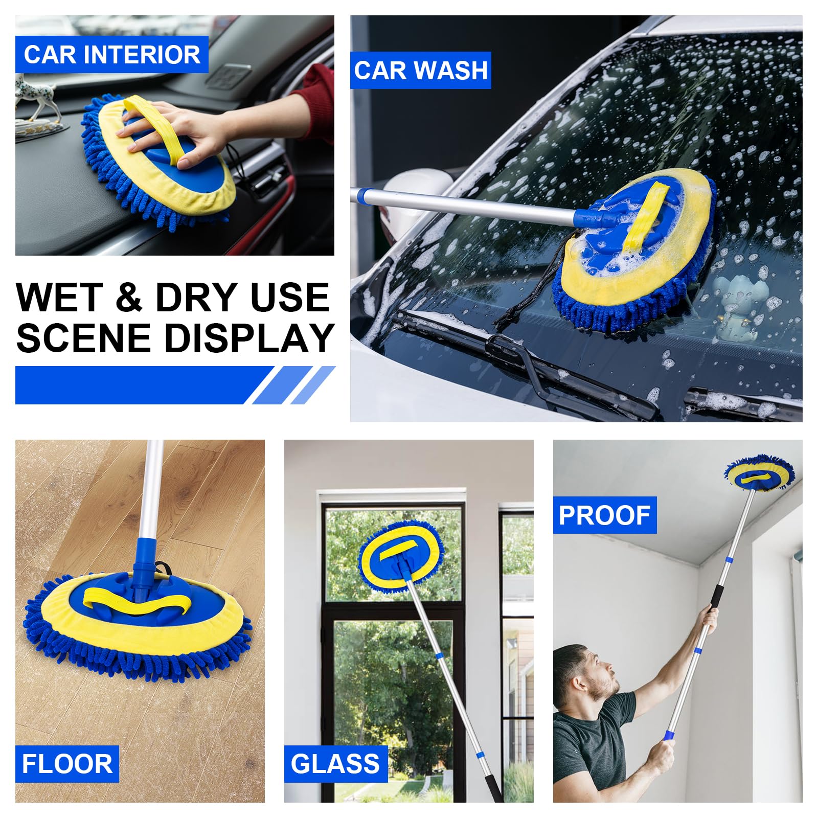 Ordenado mop head rotated demonstrating flexible angle control
