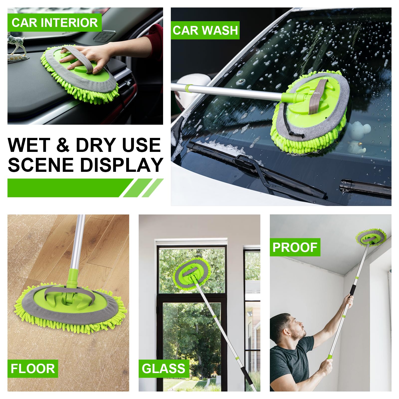 Ordenado mitt mode used by hand for delicate trim and glass cleaning
