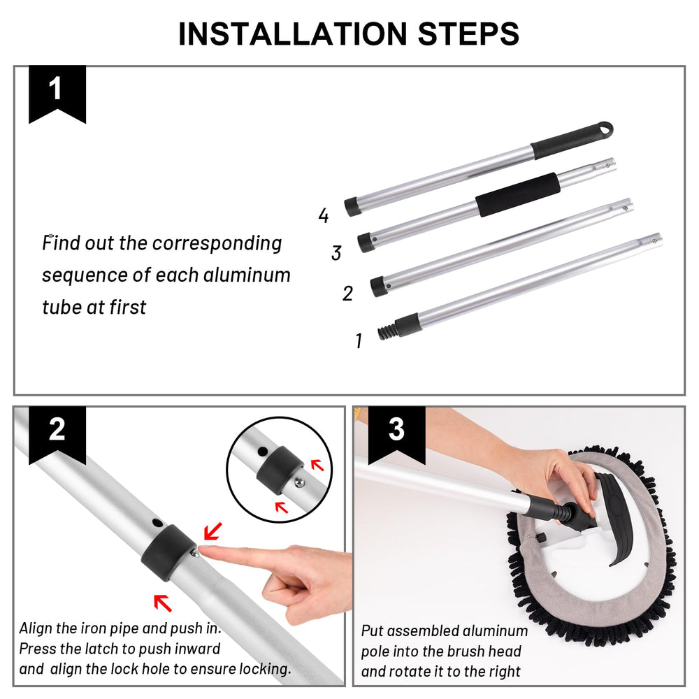 Ordenado package contents with poles and extra refill for convenient replacements