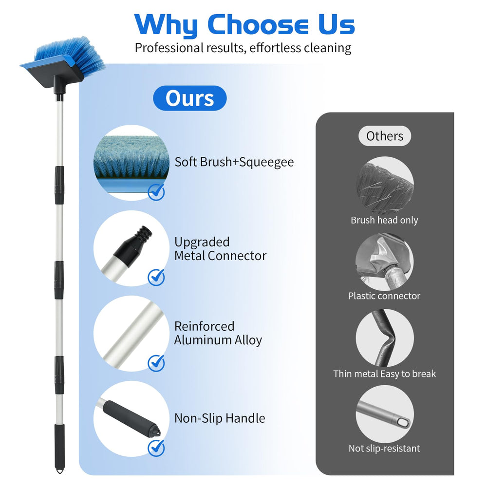 Ordenado rubber squeegee edge shown removing water for streak-free finish