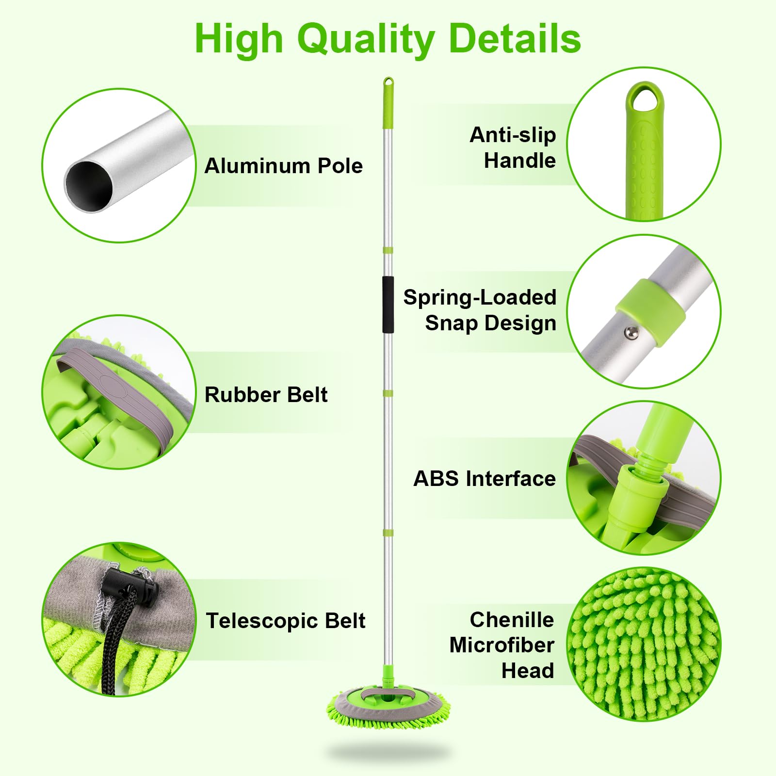 Ordenado compact disassembled poles for easy storage and transport