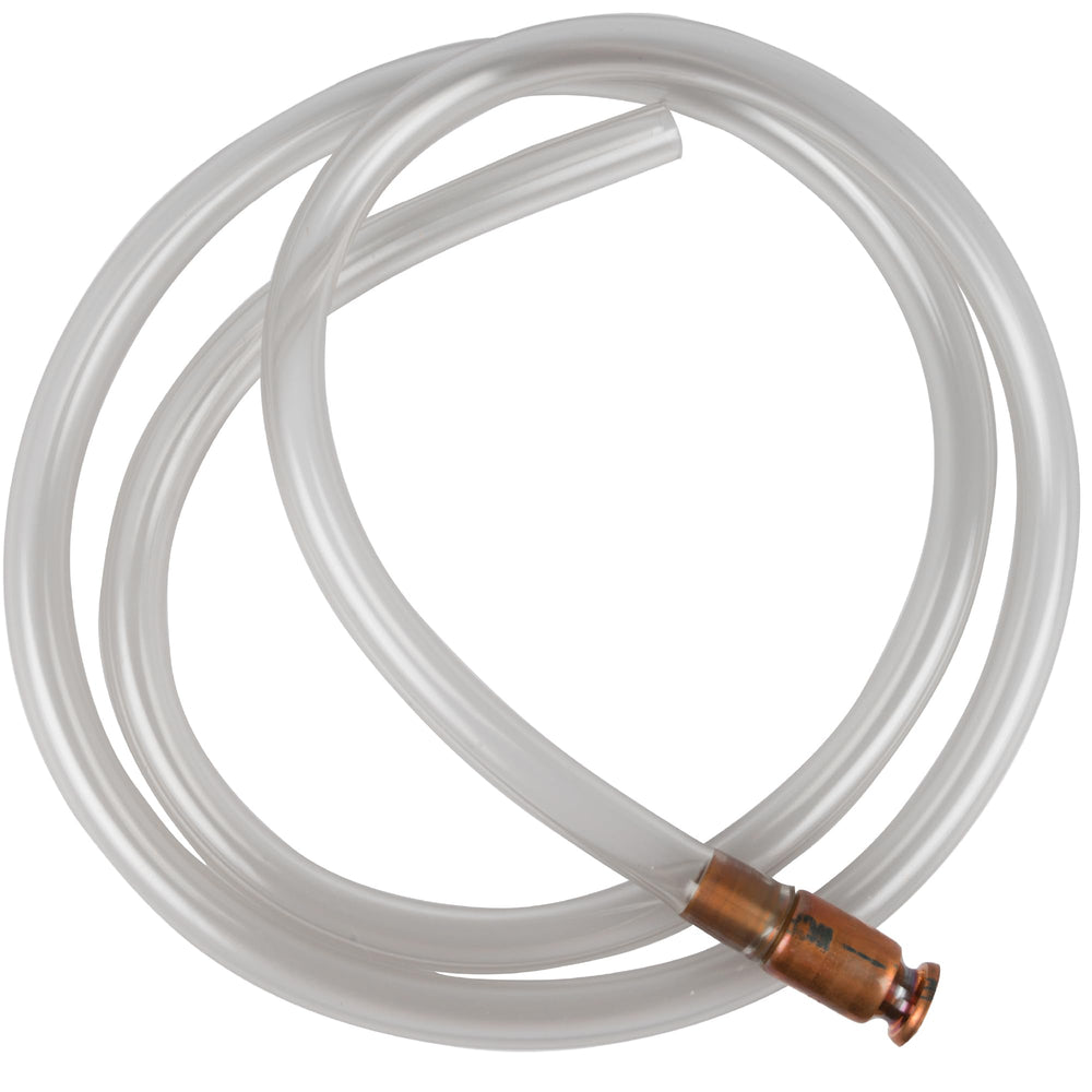 The Original Safety Siphon front view showing complete kit and benefits