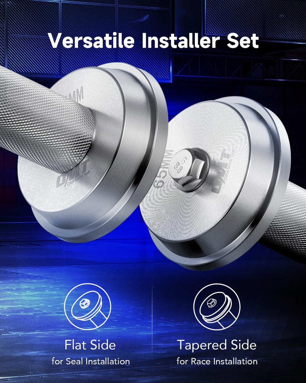 Orion Motor Tech knurled handle detail showing nonslip grip for controlled installations