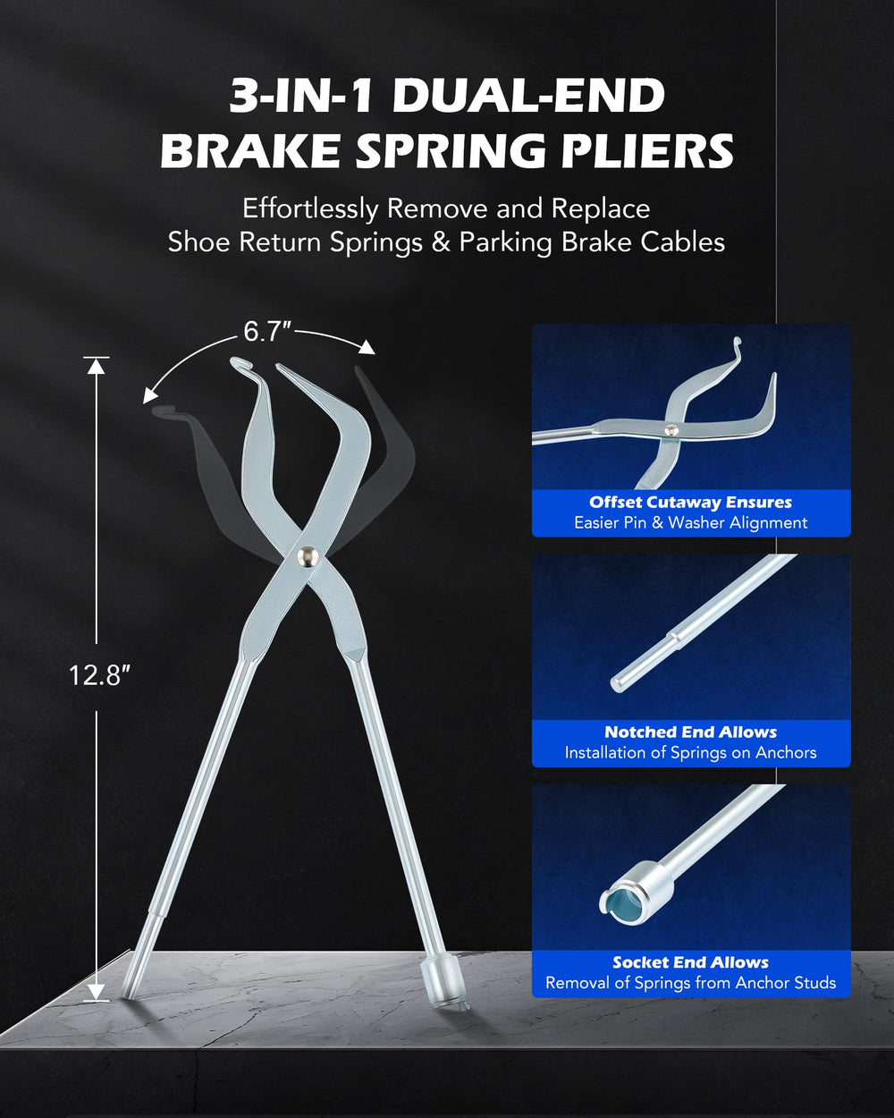 Orion Motor Tech adjusting spoons array showing multiple sizes for fit