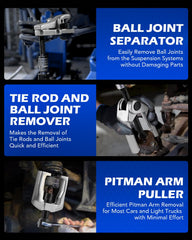 Orion Motor Tech ball joint separator close-up illustrating strong hardened alloy