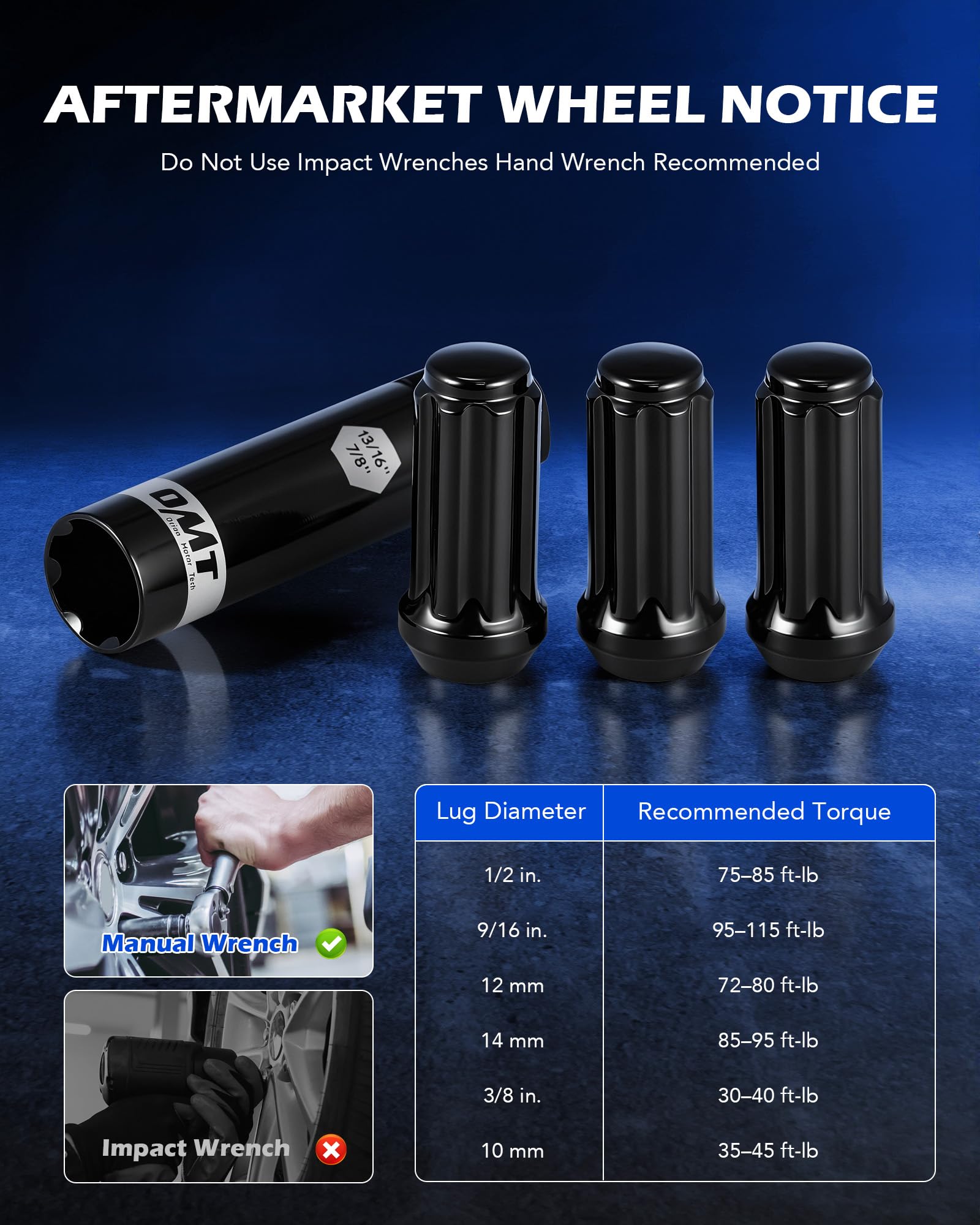 Orion Motor Tech black-oxide finish close detail showing corrosion resistance and sleek look