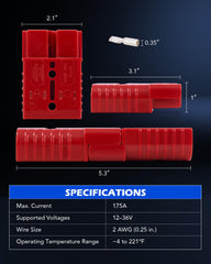Orion Motor Tech boot cap detail protecting contacts and preventing debris ingress