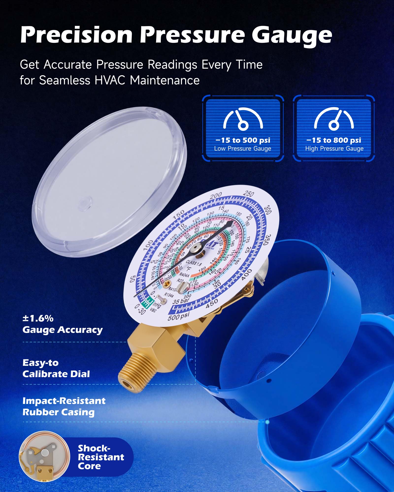 Orion Motor Tech self-sealing R134a can tap in use for quick, mess-reduced charging