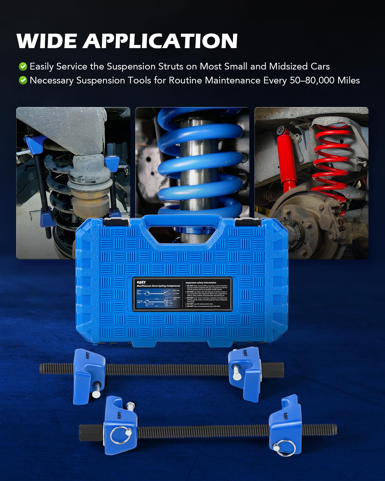 Orion Motor Tech blow-molded case storing tools neatly for transport and protected storage