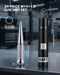 Orion Motor Tech close-up of lug nut threads showing precise machining for secure fit