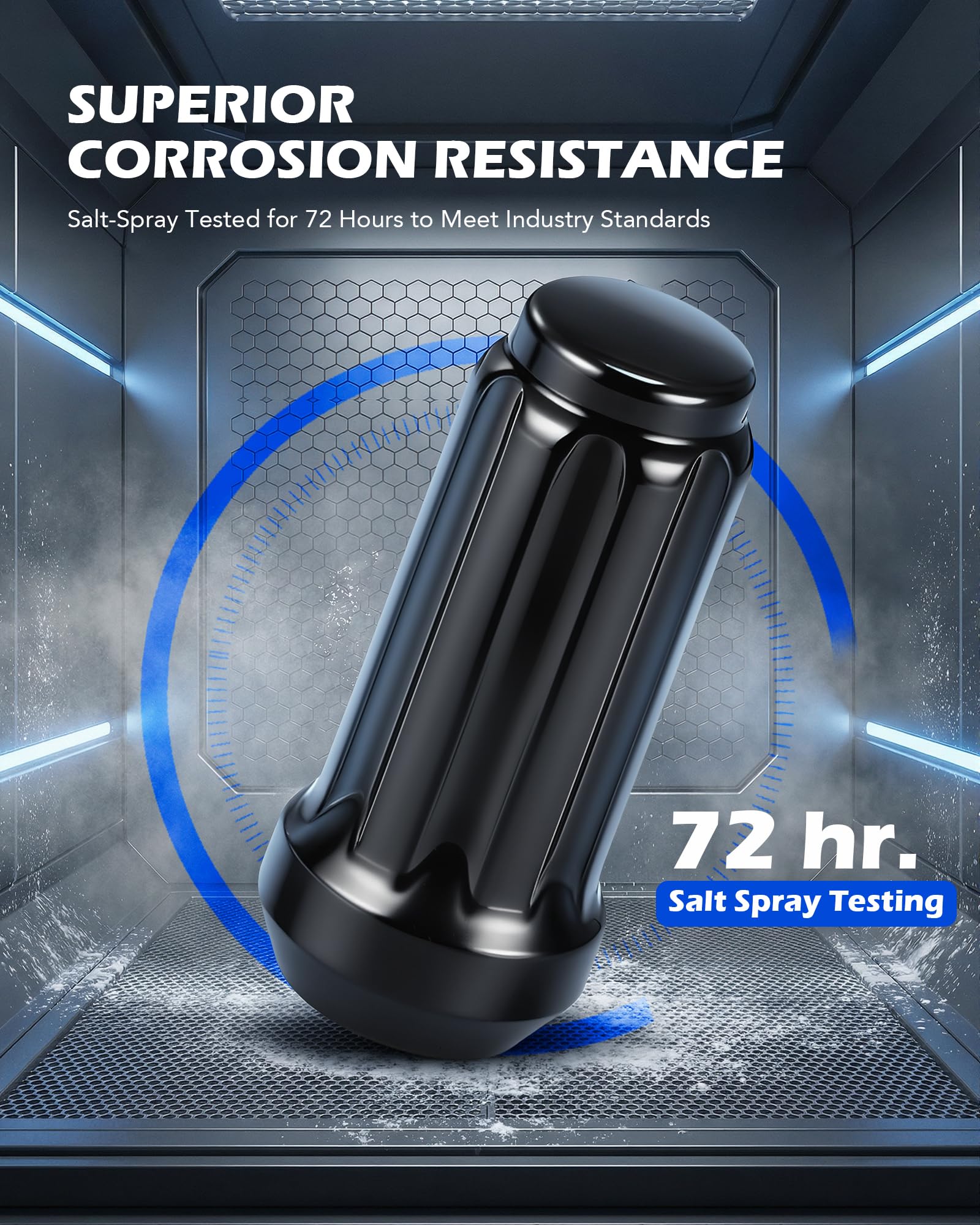 Orion Motor Tech cone-seat profile close-up illustrating secure wheel seating