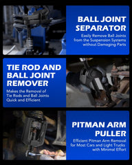 Orion Motor Tech conical pitman arm puller detail showing tapered tip for secure fit