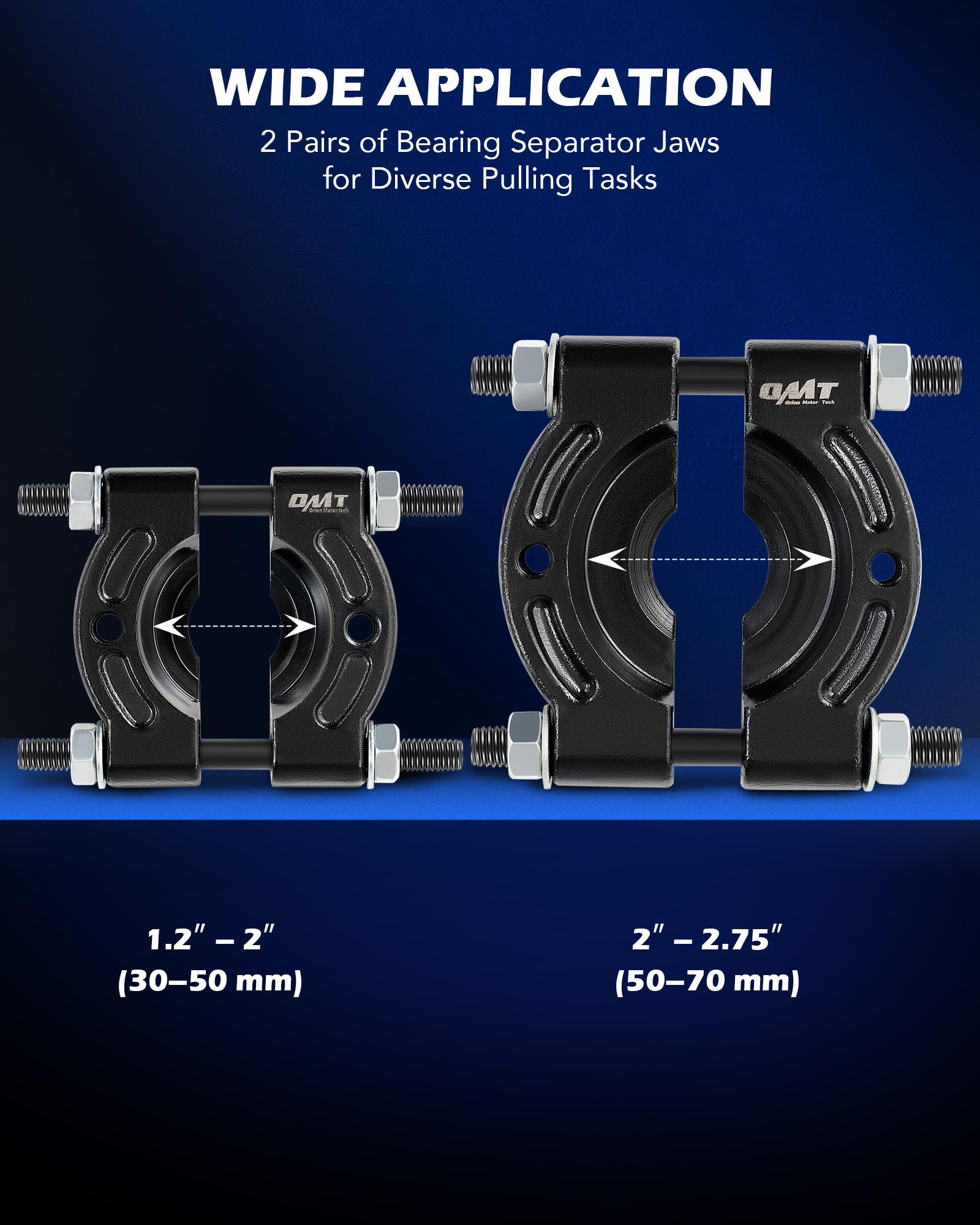 Orion Motor Tech driver discs array showing size range for accurate installs