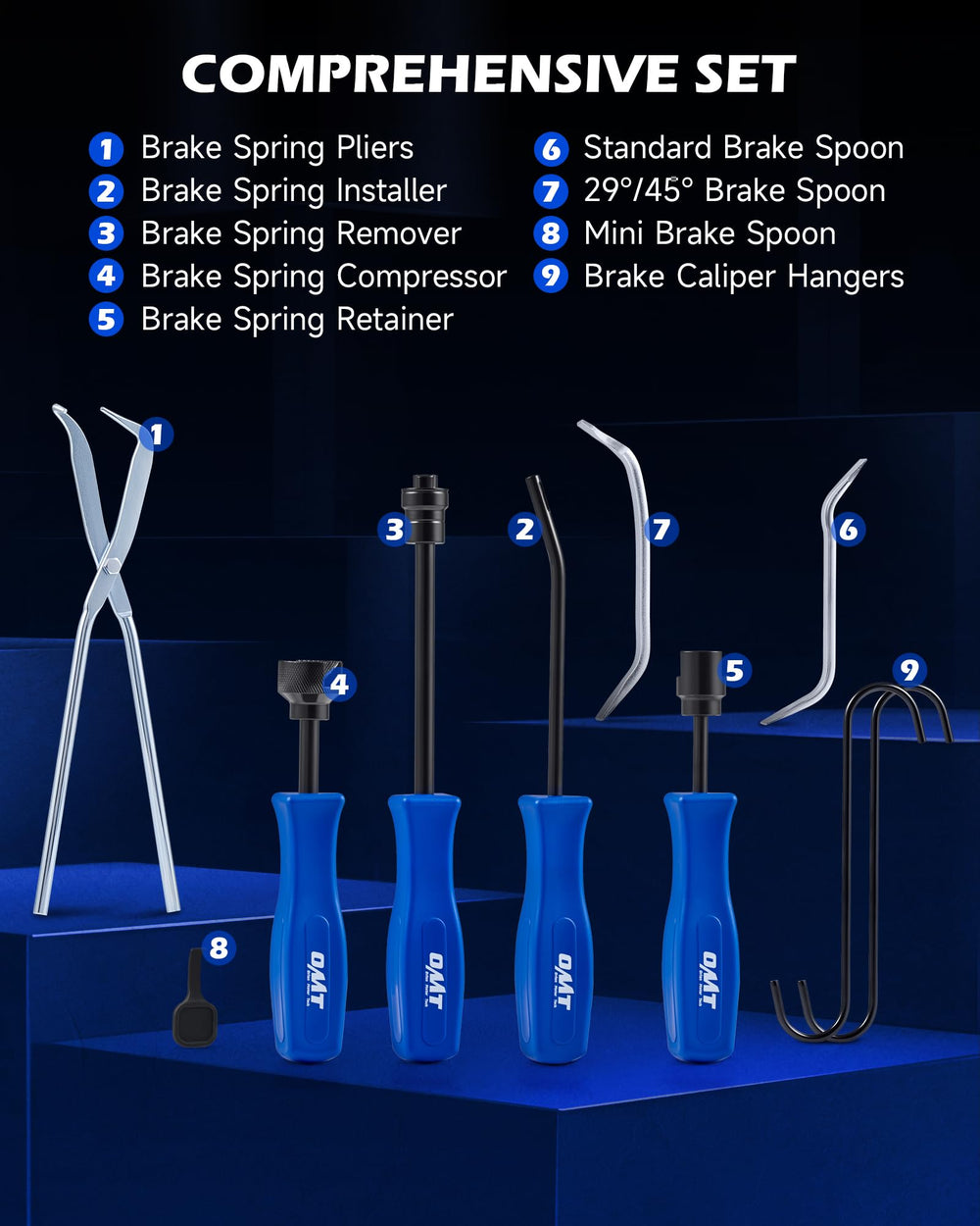 Orion Motor Tech ergonomic handle detail illustrating comfortable grip and leverage