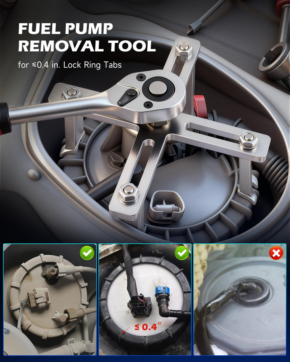 Orion Motor Tech closeup of four jaws demonstrating balanced grip benefit