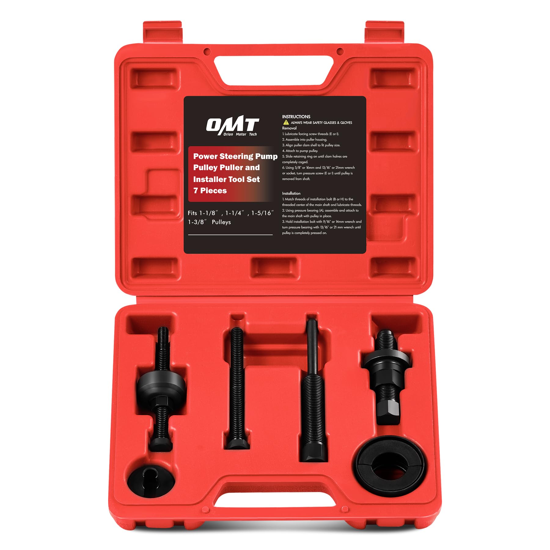 Orion Motor Tech front case open showing organized kit for fast access