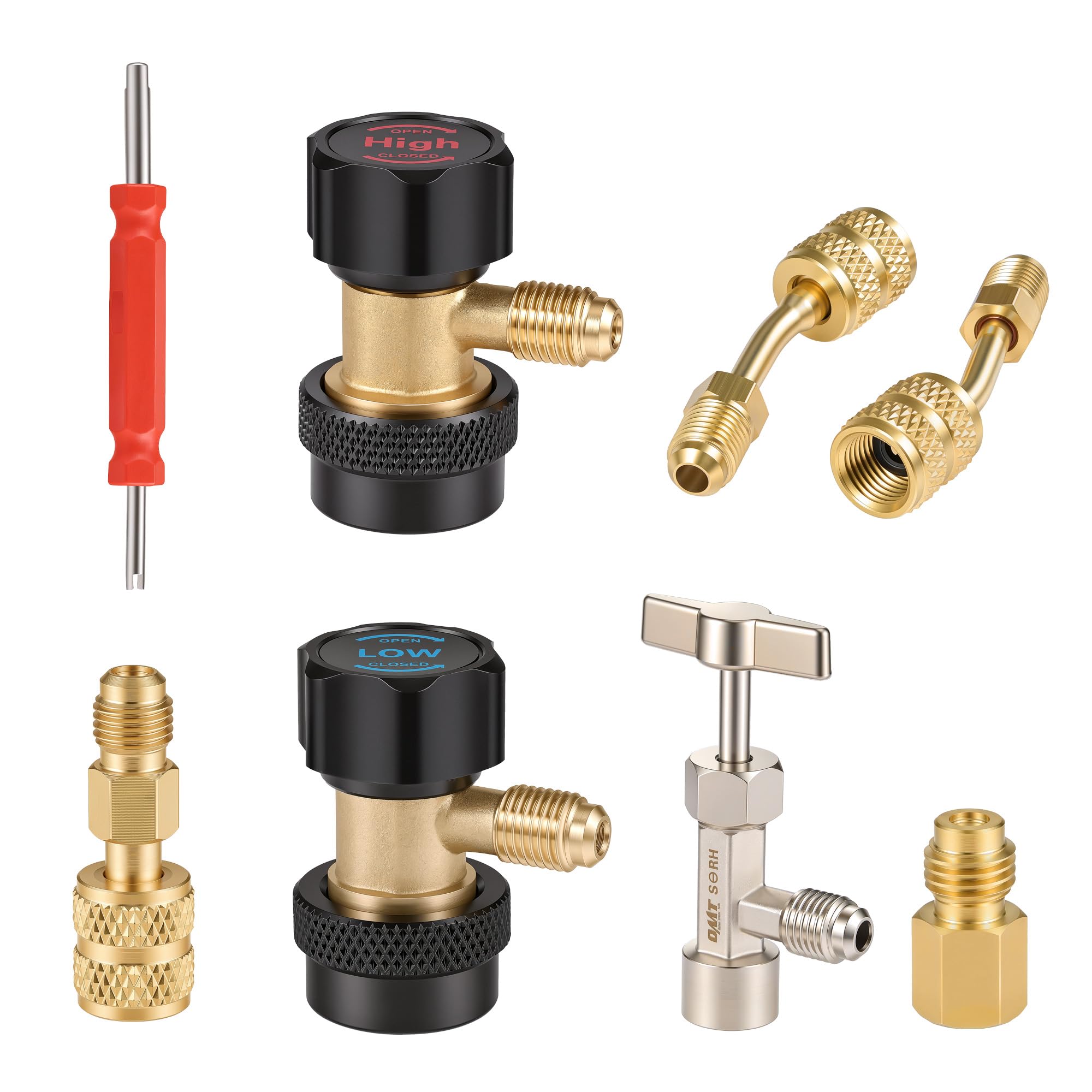 Orion Motor Tech front layout showing all 8 adapters for quick identification and convenience