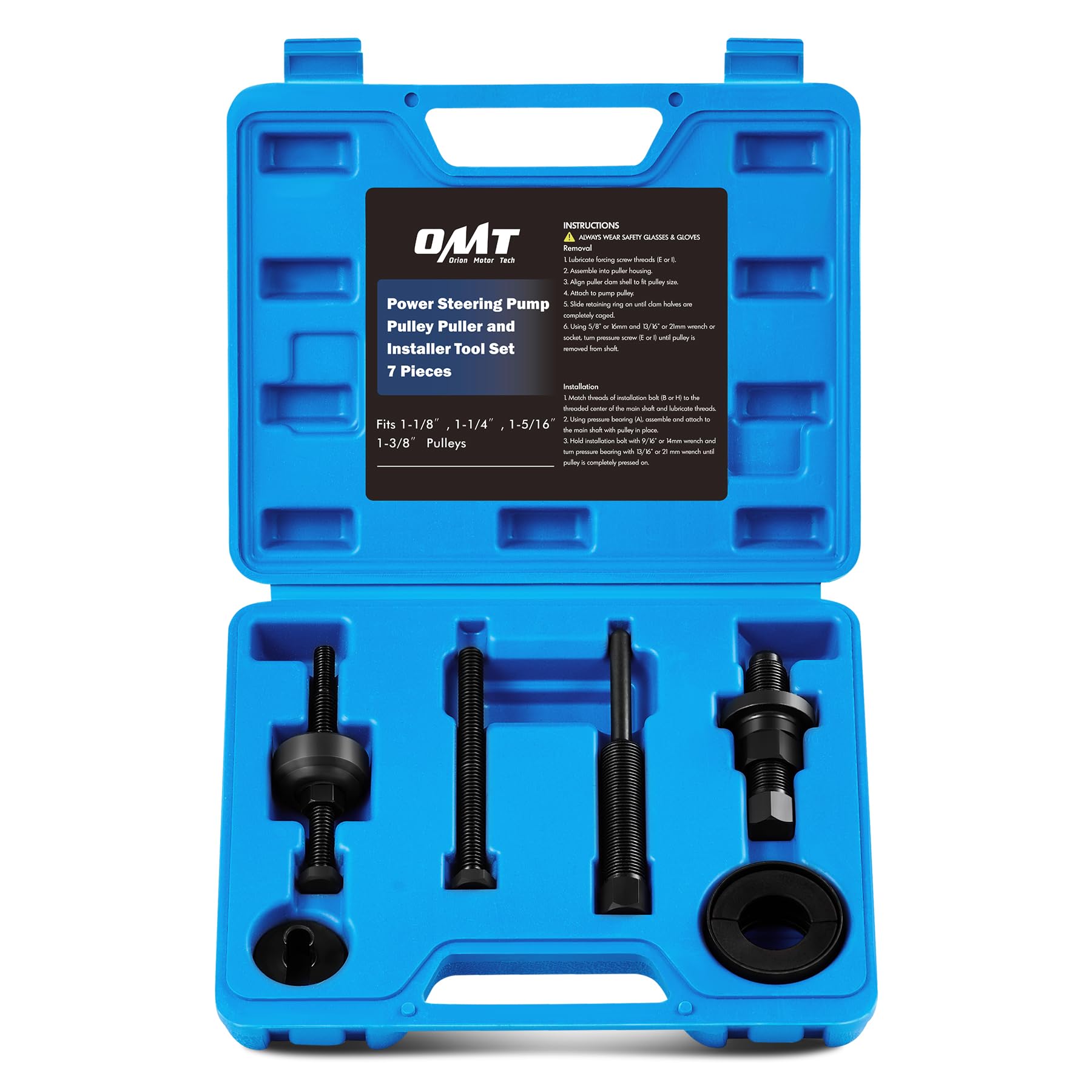 Orion Motor Tech front of kit showing organized tool case and portability benefits