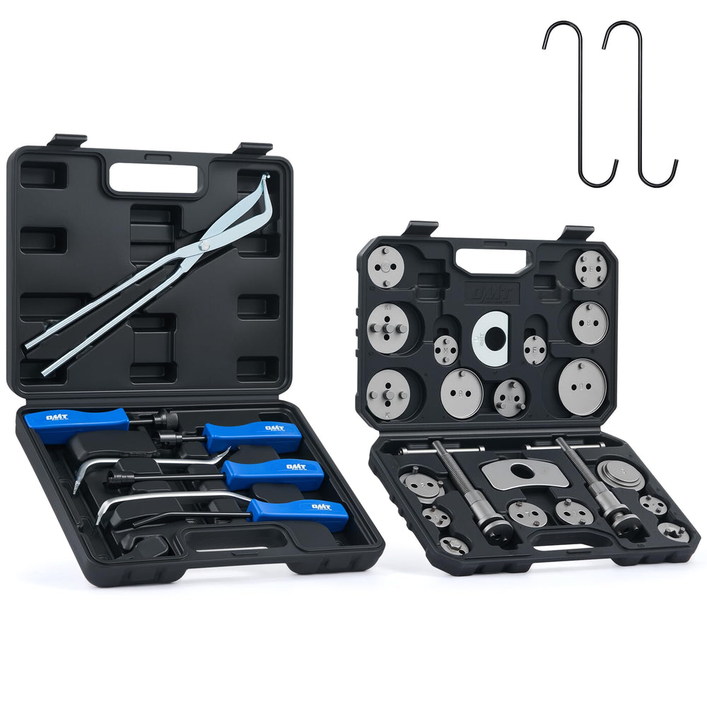Orion Motor Tech kit front view showing organized tool case and labels for quick access