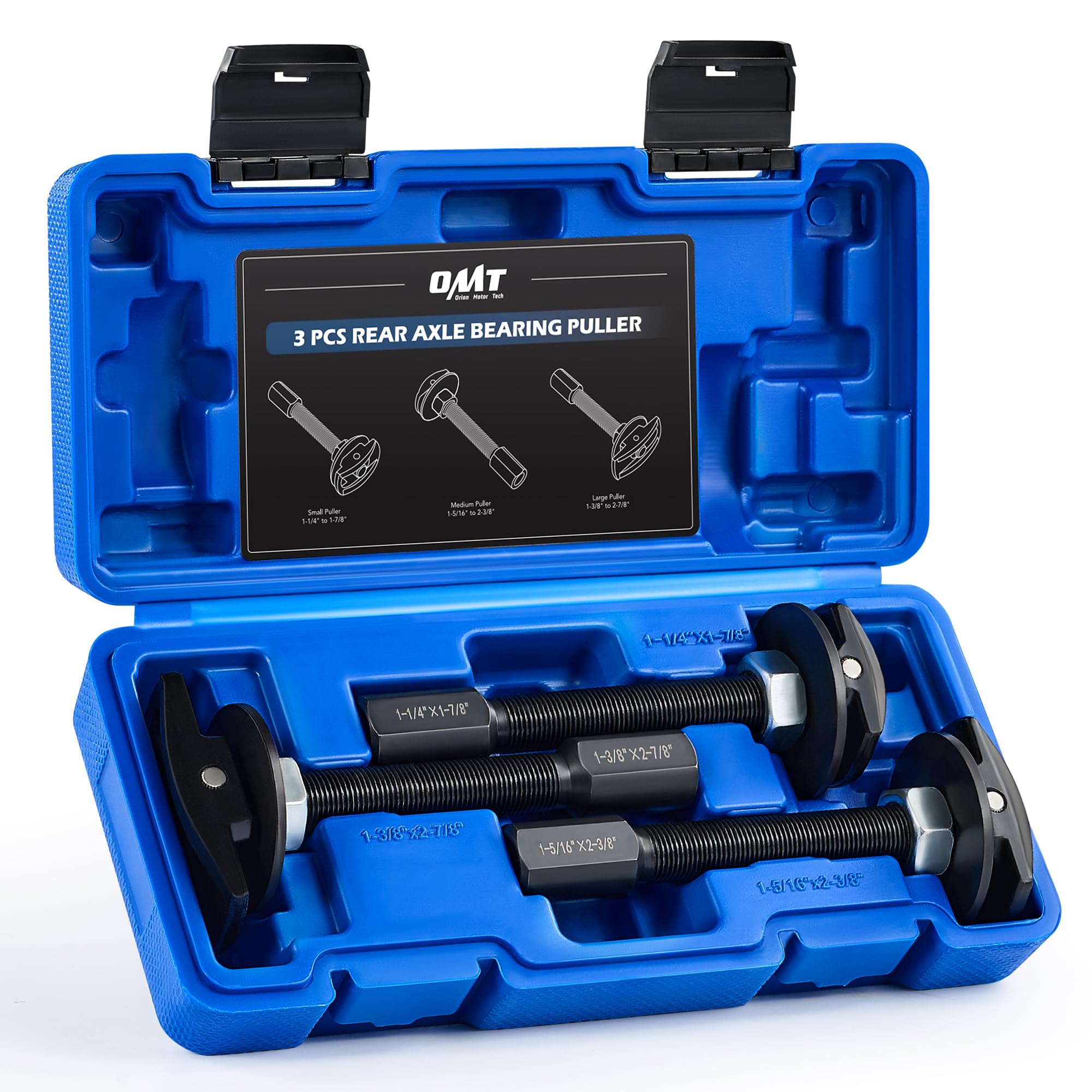 Orion Motor Tech front packaging showing the full 3-piece puller set and case for quick identification