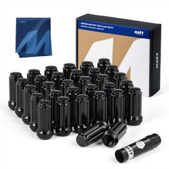 Orion Motor Tech front packaging showing 32 lug nuts and socket key, clear kit benefit