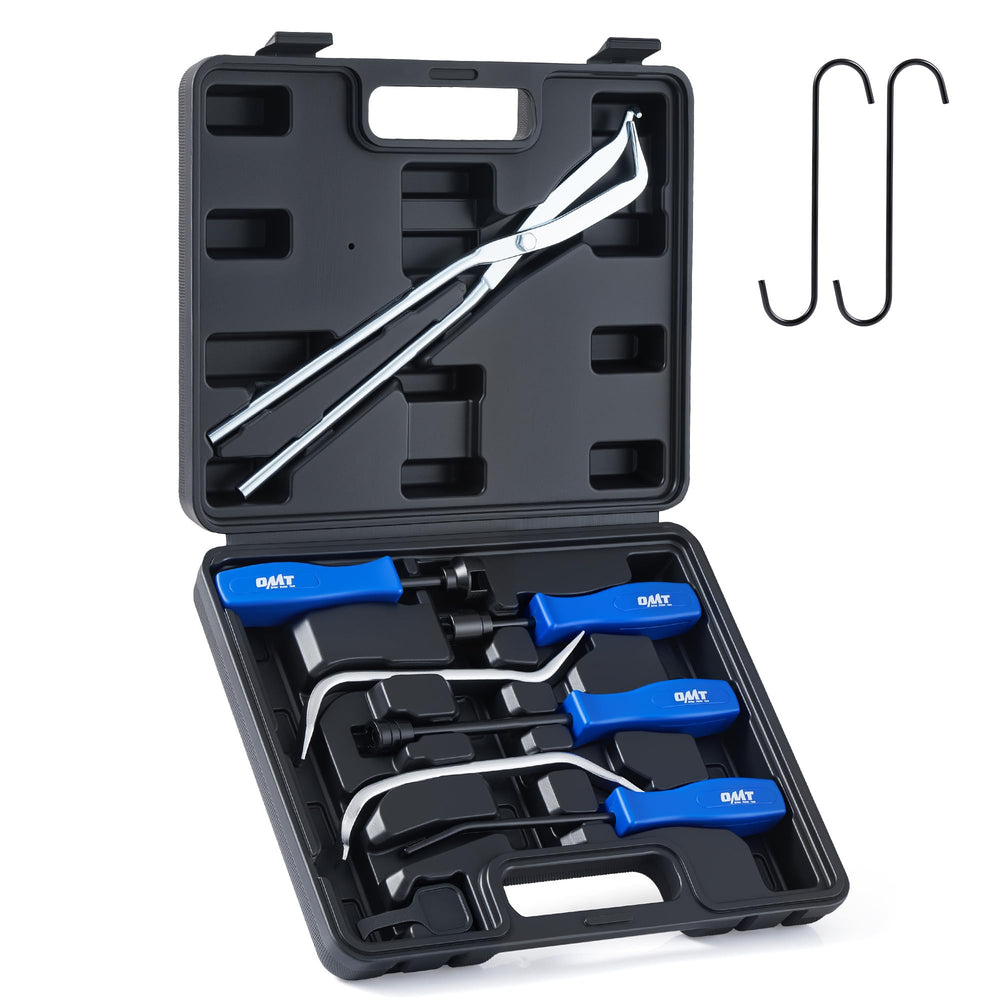 Orion Motor Tech front packaging showing all ten drum brake tools and case, clear organization benefit