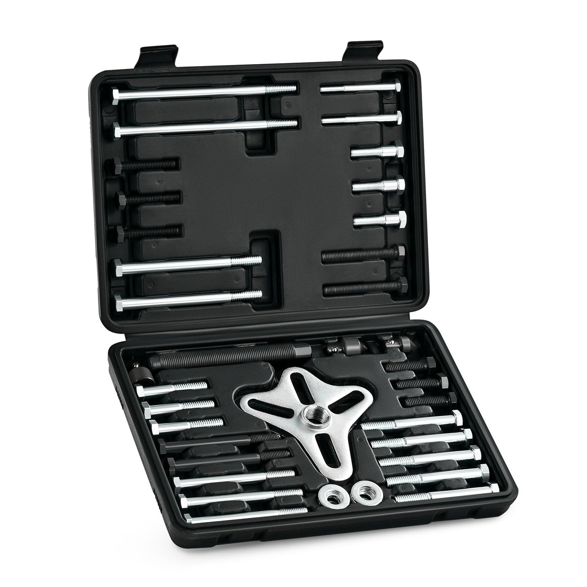 Orion Motor Tech front packaging showing full 49-piece puller kit for quick selection
