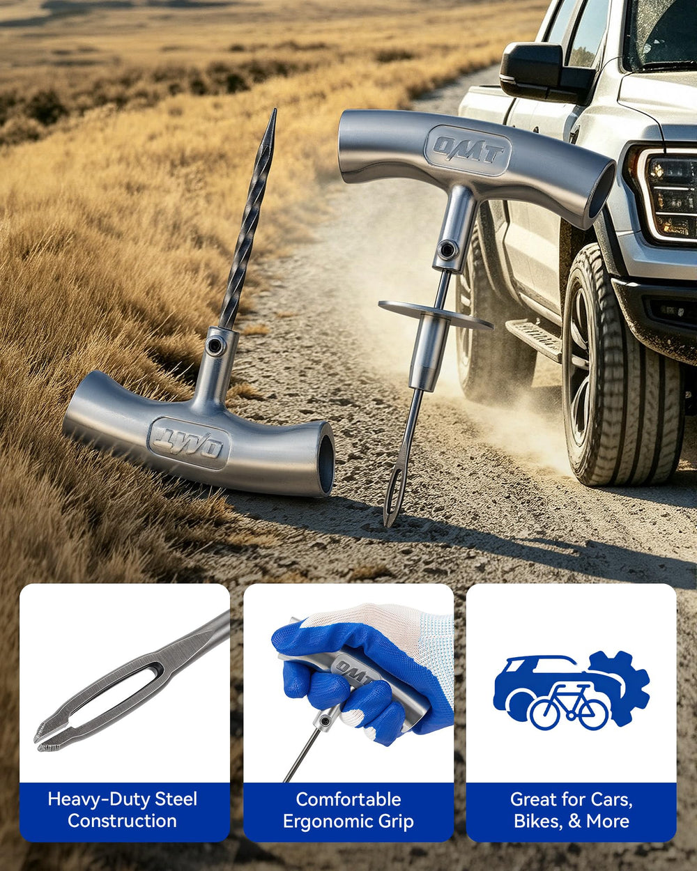 Orion Motor Tech insertion tool in use demonstrating easy roadside repair