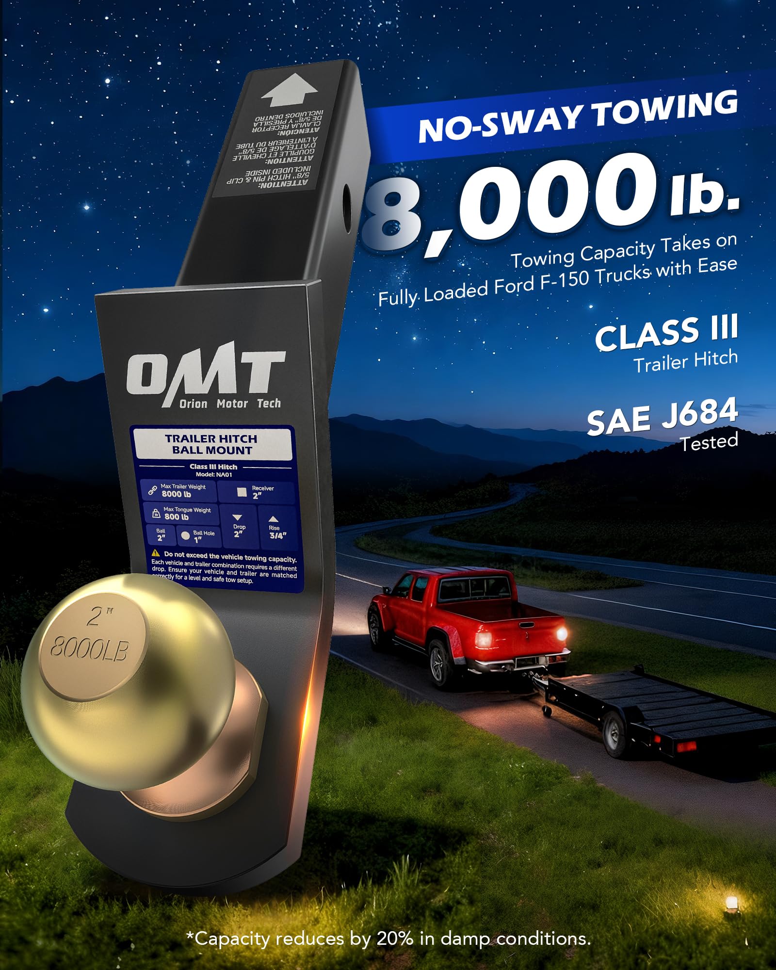 Orion Motor Tech installed on truck demonstrating secure fit and towing readiness