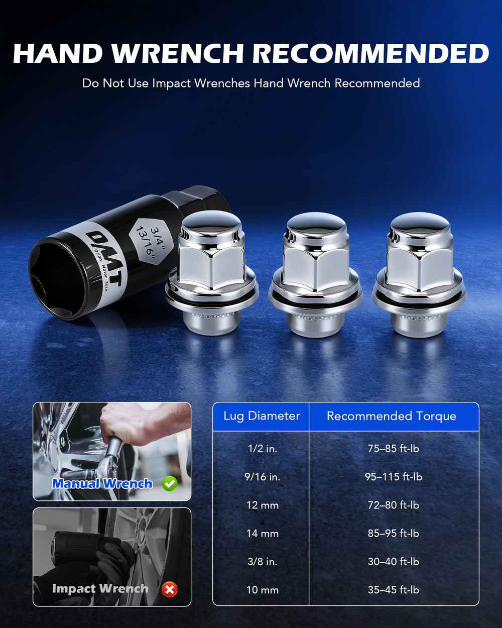 Orion Motor Tech lug nuts installed on alloy wheel, reliable wheel attachment