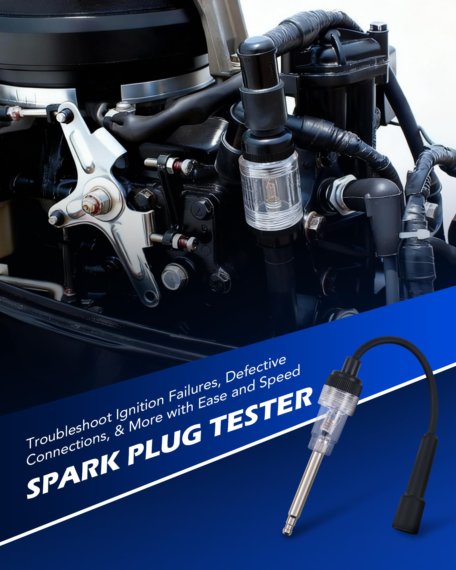 Orion Motor Tech kit in use on car engine to help diagnose cylinder issues
