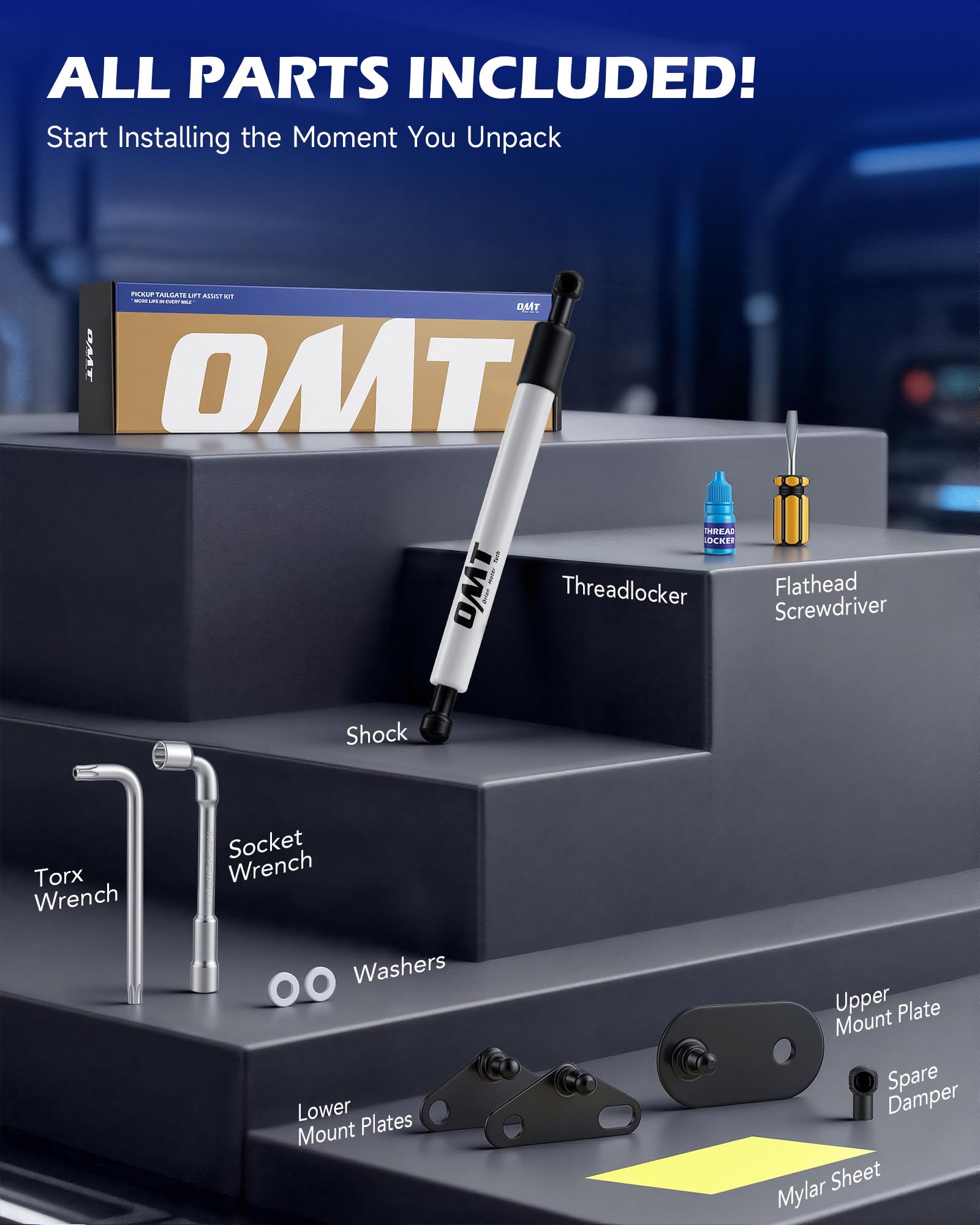 Orion Motor Tech lifestyle photo of loading truck, improves safety when hands are full