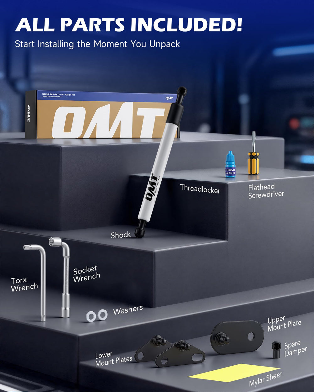 Orion Motor Tech lifestyle photo of loading truck, improves safety when hands are full