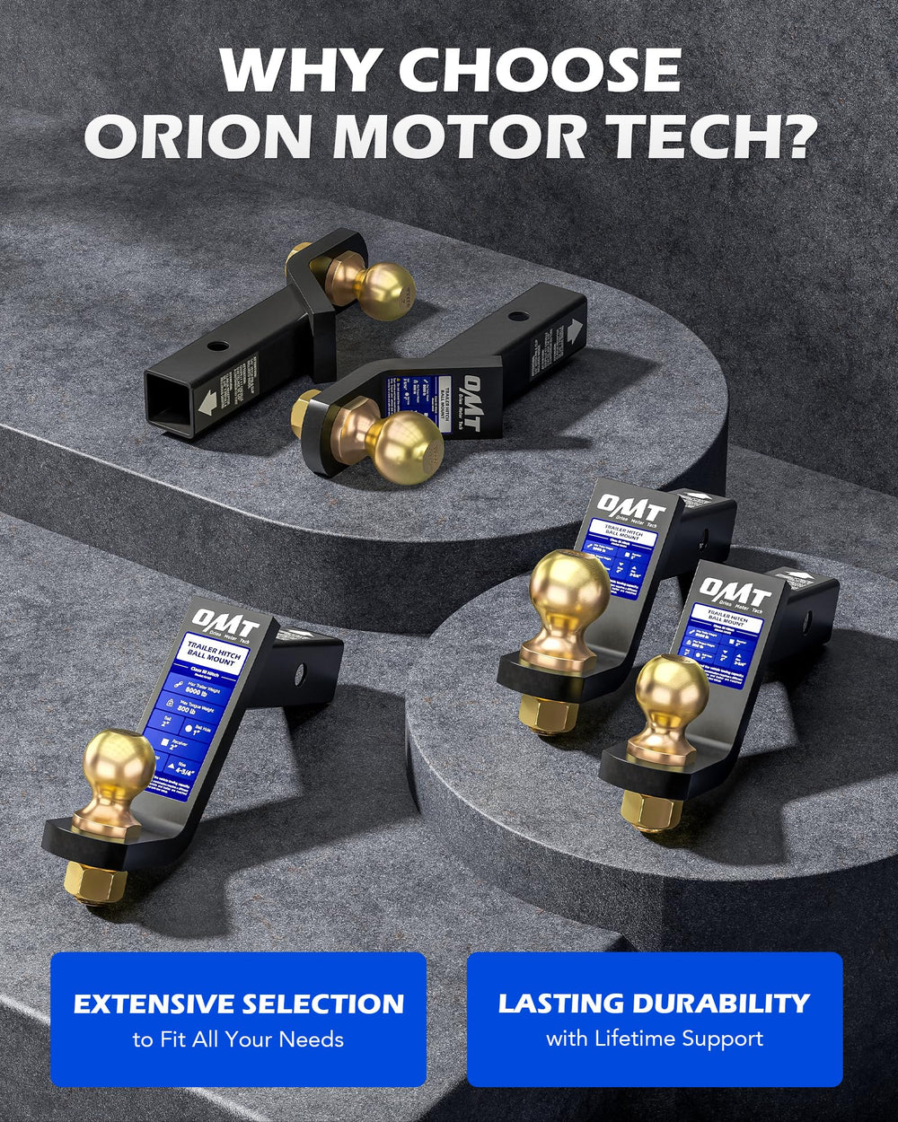 Orion Motor Tech towing a trailer demonstrating stable, level haul