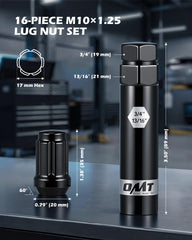 Orion Motor Tech close-up of lug nut threads and 60-degree cone seat ensures correct fit