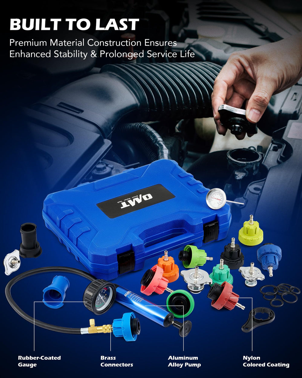Orion Motor Tech molded carrying case keeping adapters organized and portable