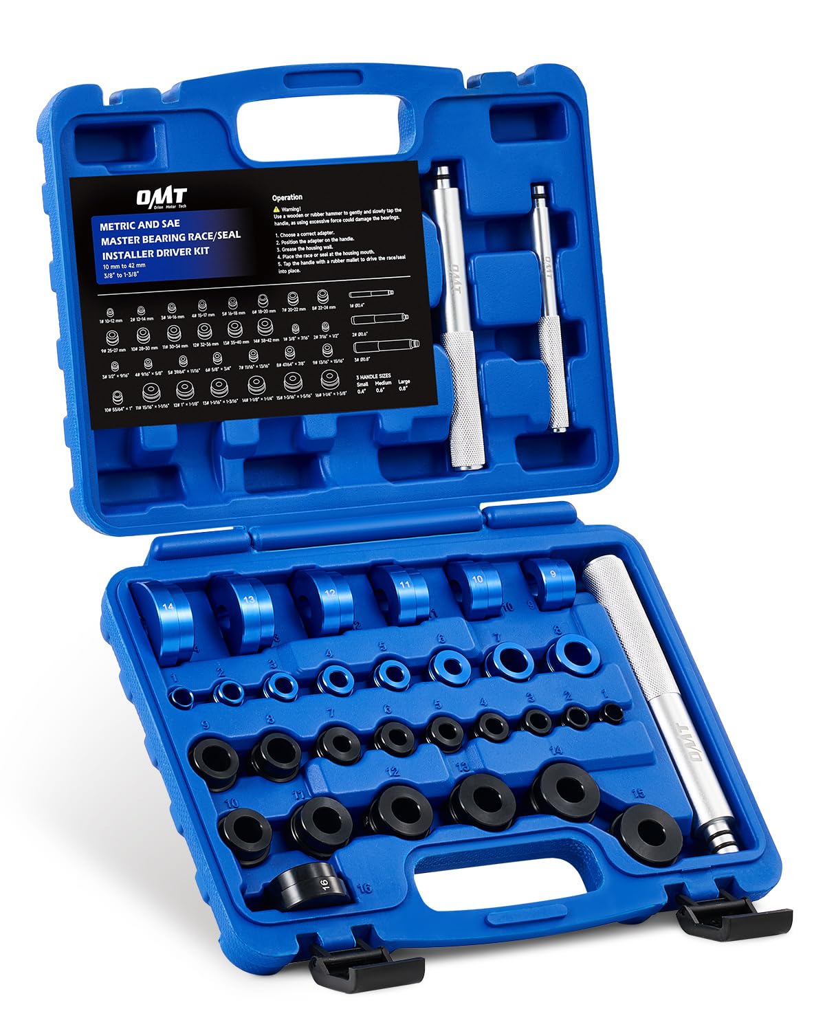 Orion Motor Tech kit front case showing full 33-piece set, easy portability