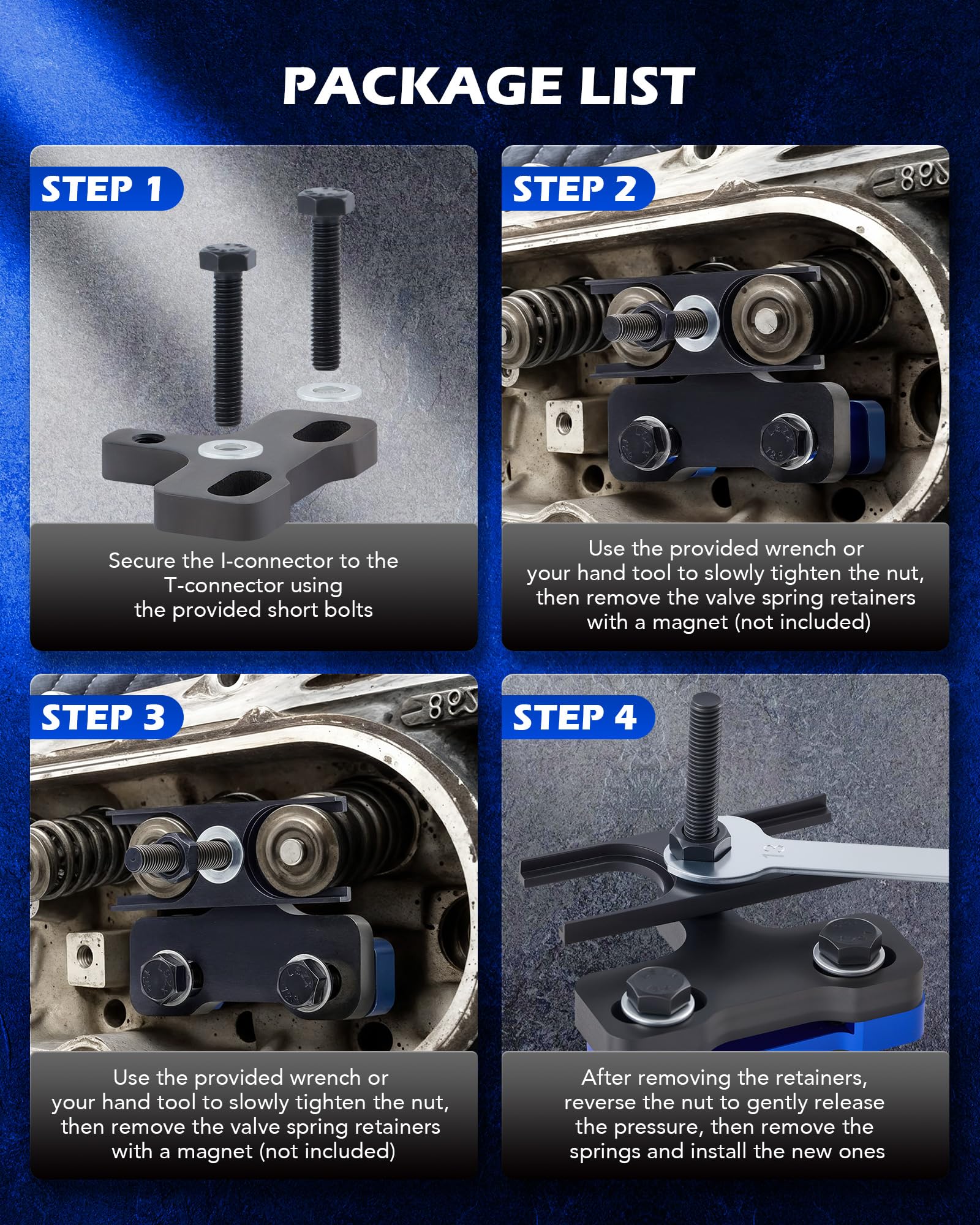 Orion Motor Tech close-up of threaded nut detail for precise compression control and safety