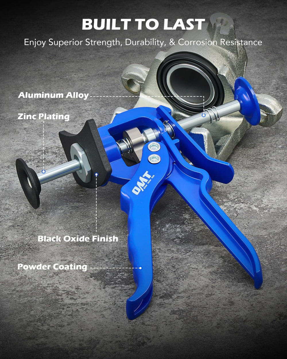 Orion Motor Tech detail of aluminum and steel finish for durable corrosion resistance