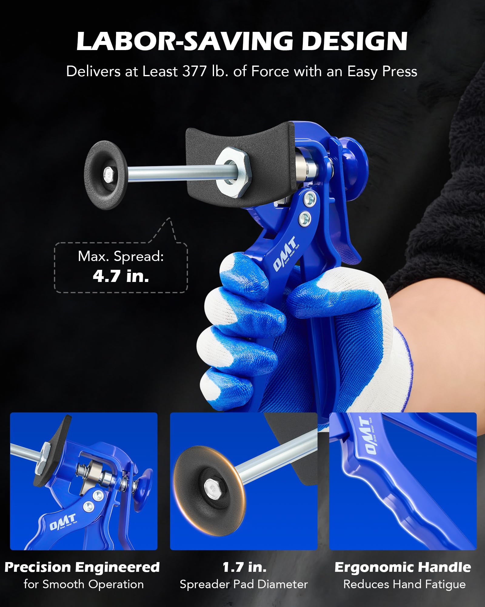 Orion Motor Tech size comparison next to a ratchet illustrating compact portability