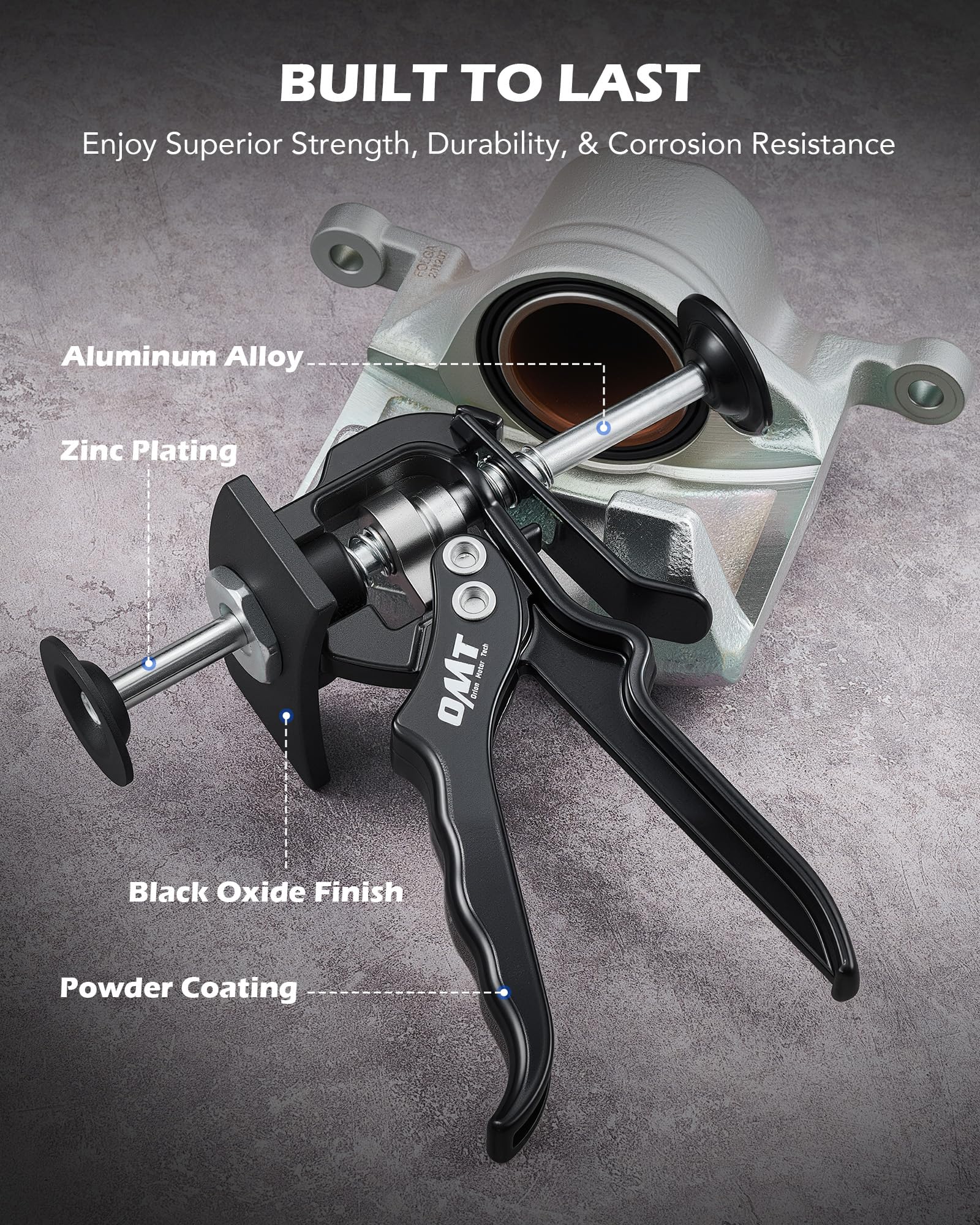 Orion Motor Tech box and label highlighting brand durability and included components