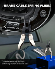Orion Motor Tech pliers and hand tools arranged for easy grasp and controlled leverage