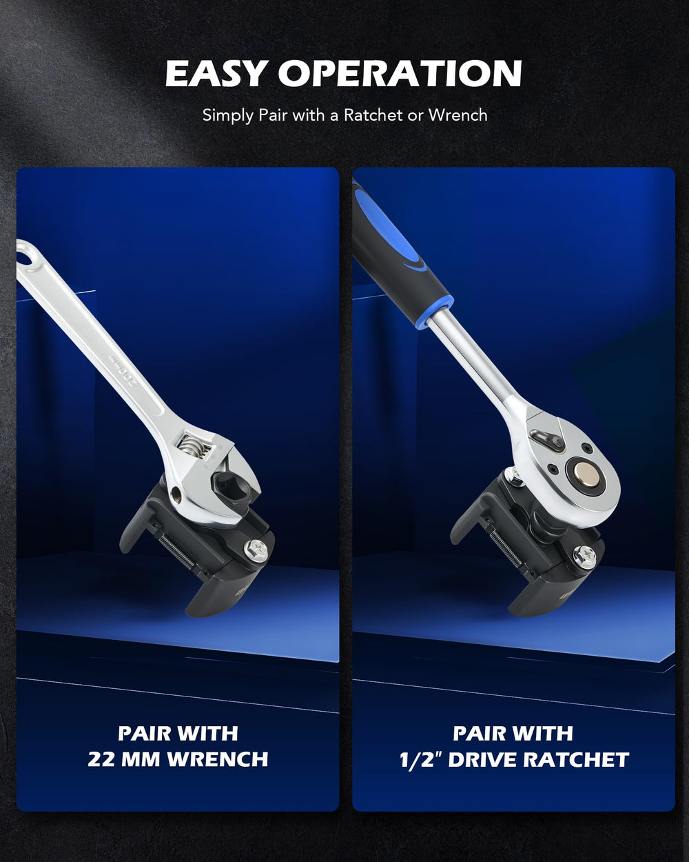 Orion Motor Tech powder-coated steel finish close-up, corrosion-resistant durability