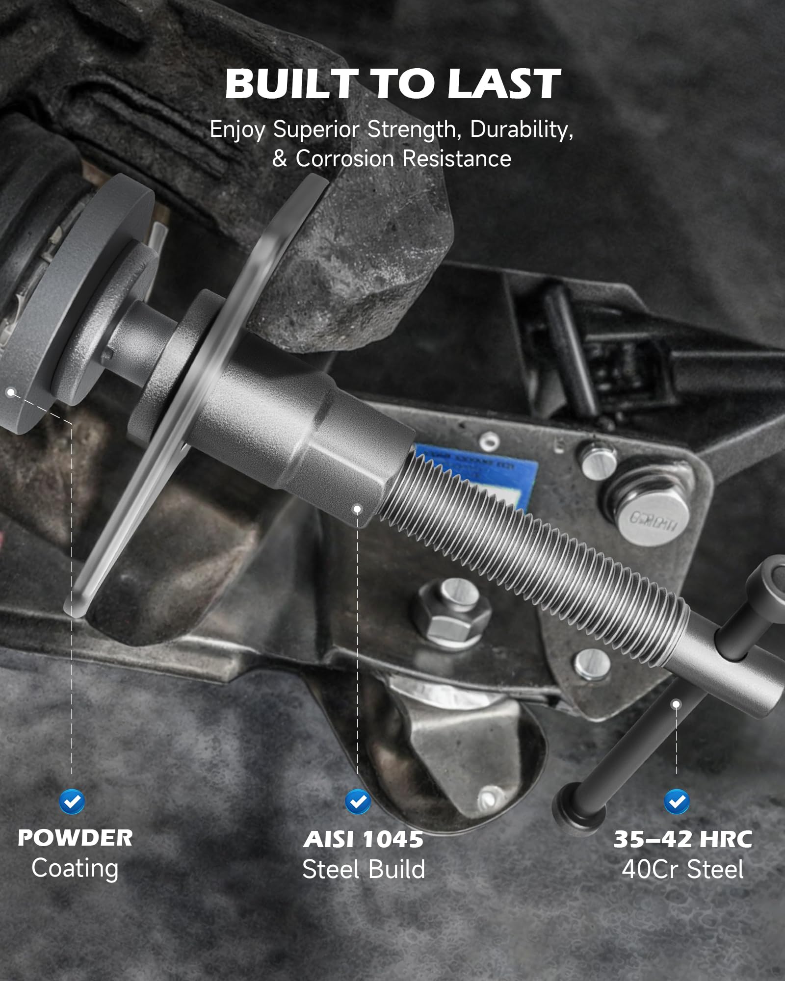Orion Motor Tech sandblast finish detail emphasizing corrosion resistance and durable surface