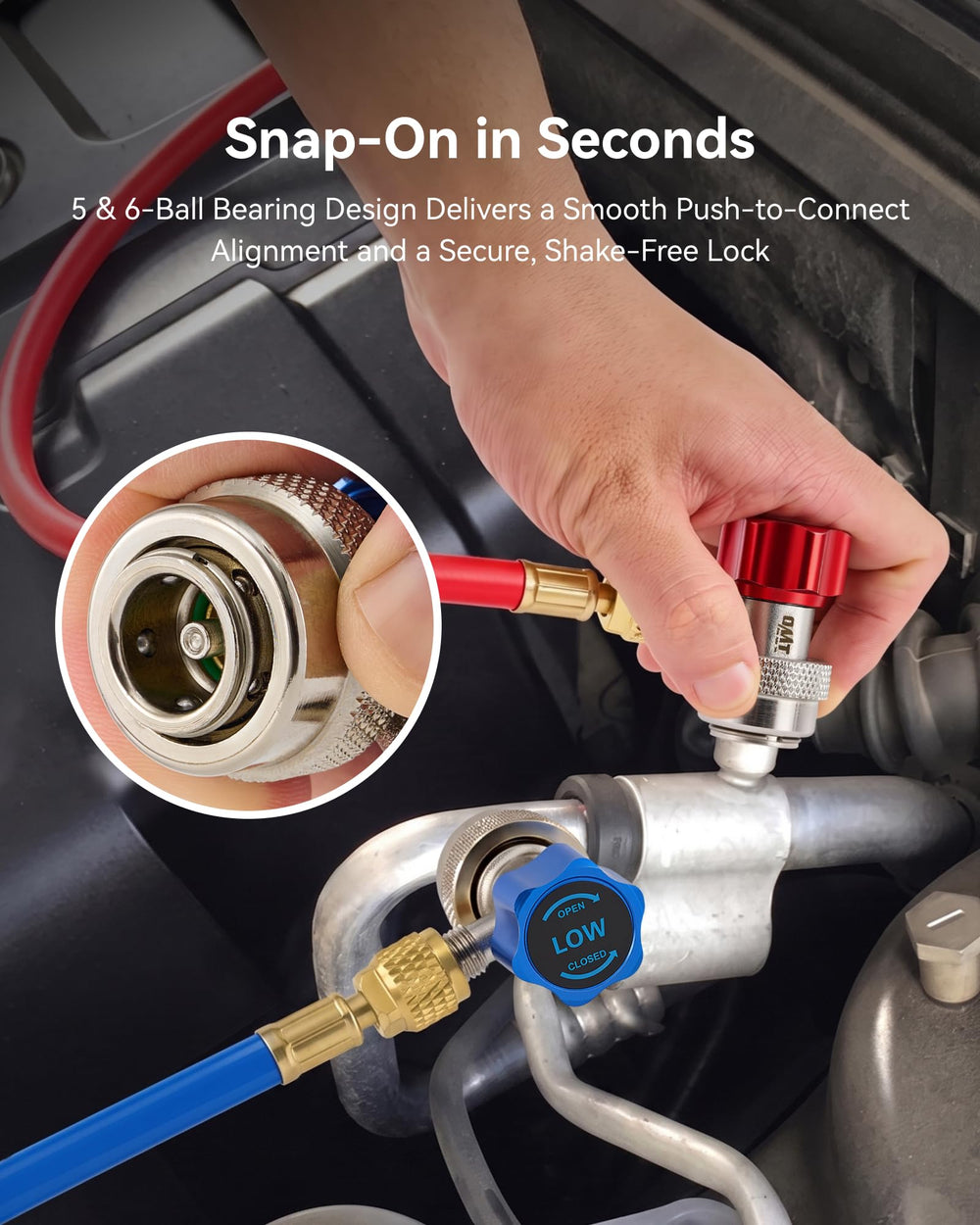 Orion Motor Tech side profile focusing on ergonomic control knob for easy valve operation