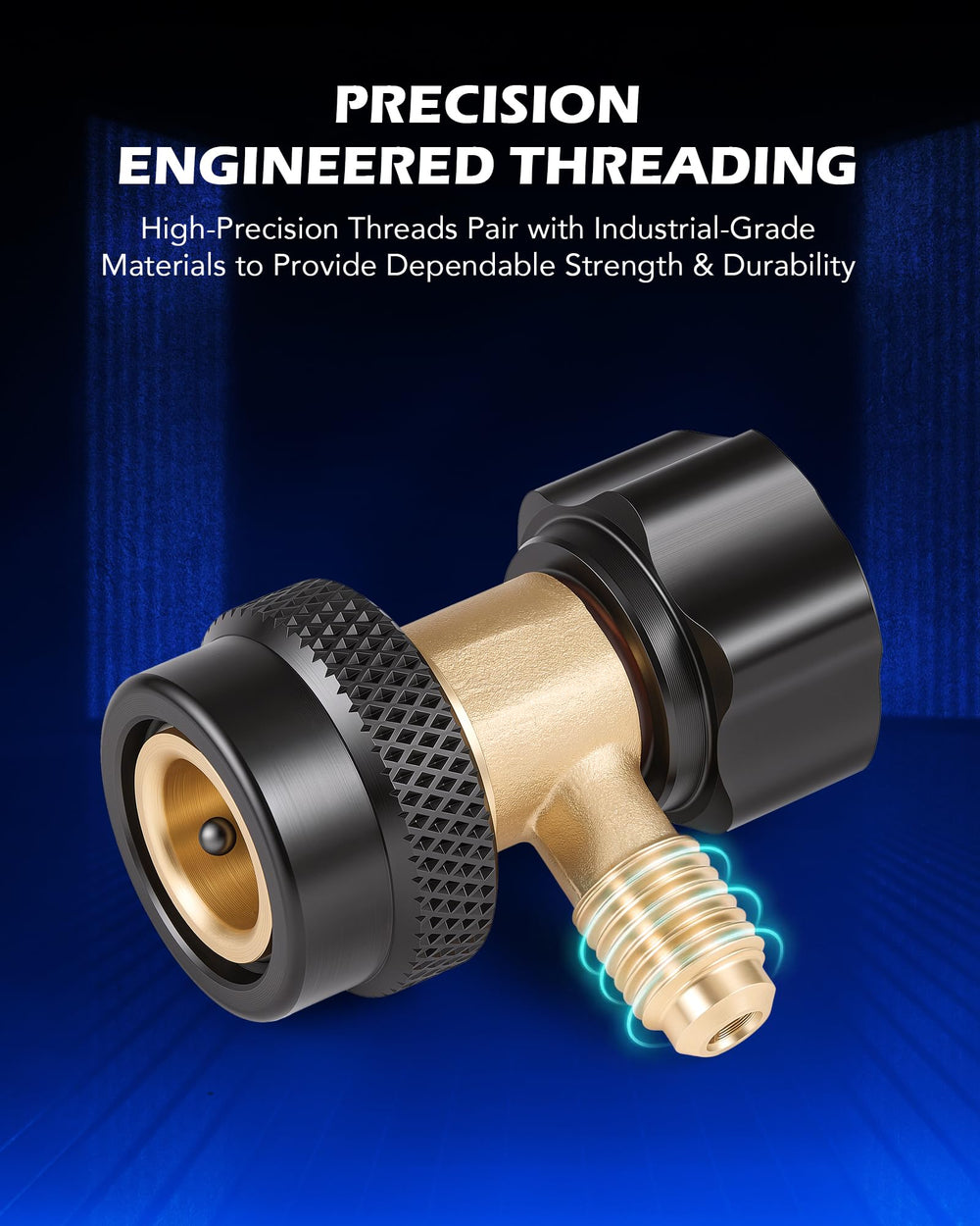Orion Motor Tech couplers beside ruler showing compact size and easy portability