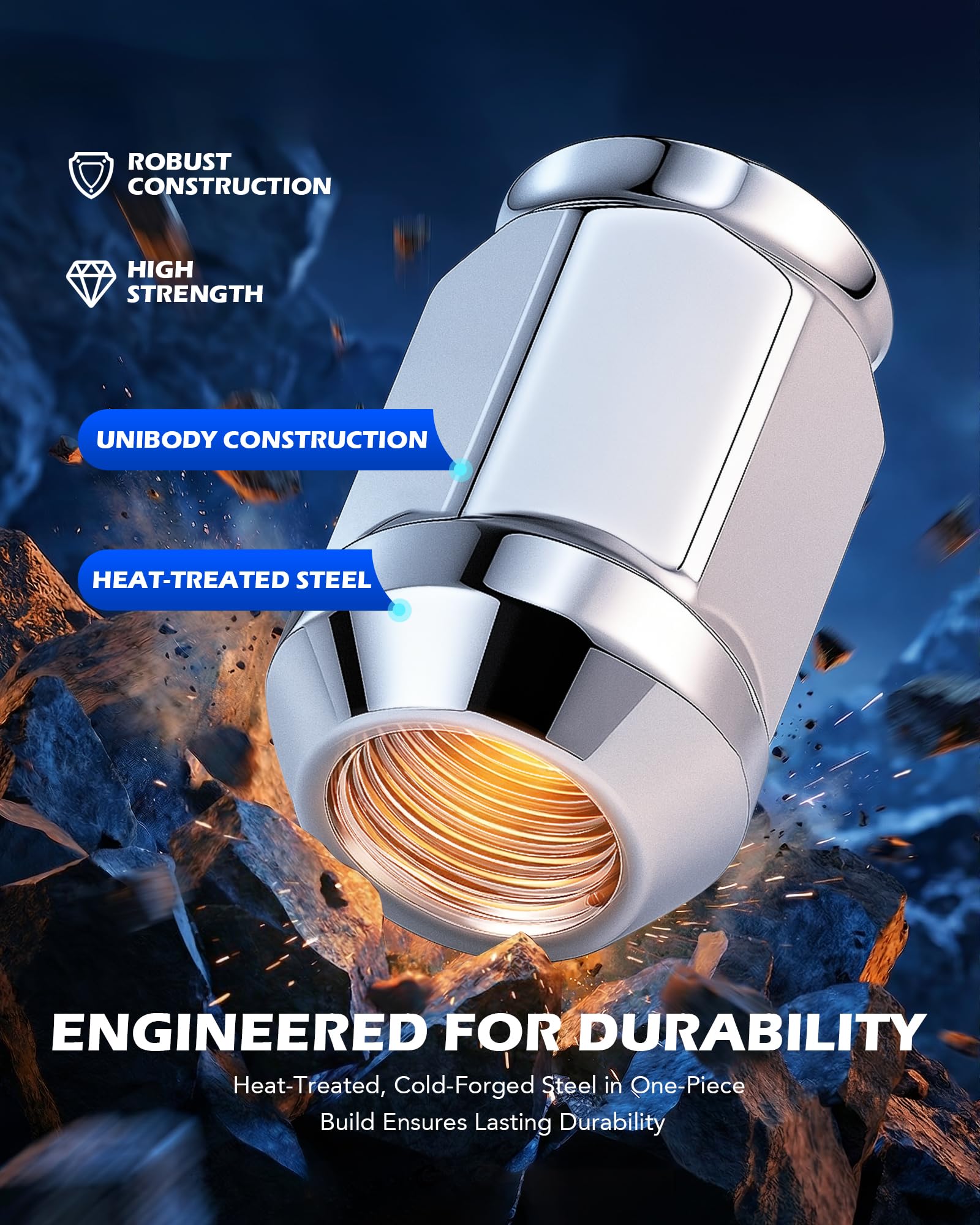 Orion Motor Tech socket key alongside nuts for quick installation and hassle-free removal