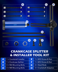 Orion Motor Tech close-up of splitter hub and 360-degree adjustable arms for even force