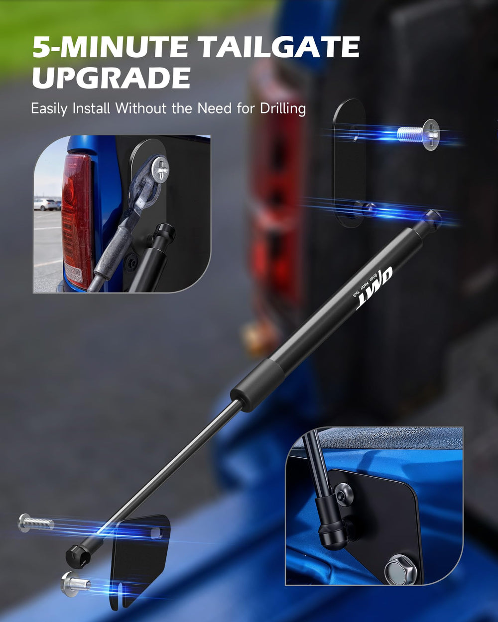 Orion Motor Tech included bolts and brackets displayed for fast, no-drill installation using simple tools